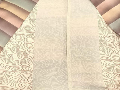 平和屋着物∞道中着 横段文 正絹 逸品 BAAT9247gt