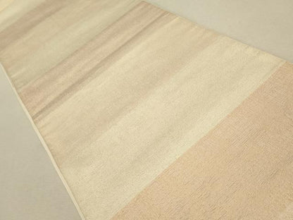 平和屋着物◎六通柄袋帯　横段文　金糸　正絹　逸品　CAAS4312qe