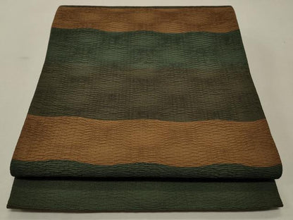 平和屋着物◎六通柄袋帯 横段文 正絹 逸品 CAAS4314qe