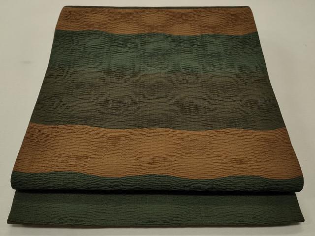 平和屋着物◎六通柄袋帯 横段文 正絹 逸品 CAAS4314qe