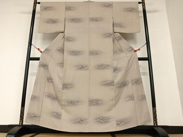 平和屋着物●上質な小紋 吹き寄せ文 暈し染め 正絹 逸品 AAAW9058zg