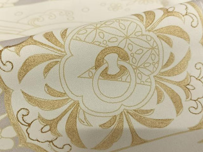 平和屋着物●訪問着 正倉院花唐草文 金彩 正絹 逸品 AAAW9077zg