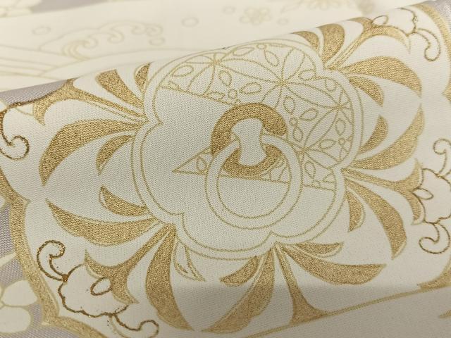 平和屋着物●訪問着 正倉院花唐草文 金彩 正絹 逸品 AAAW9077zg
