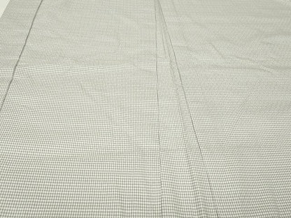 平和屋着物▽男性　長羽織　単衣　草木下染　格子柄　反端付き　キングサイズ　正絹　逸品　未使用　CAAT5738id