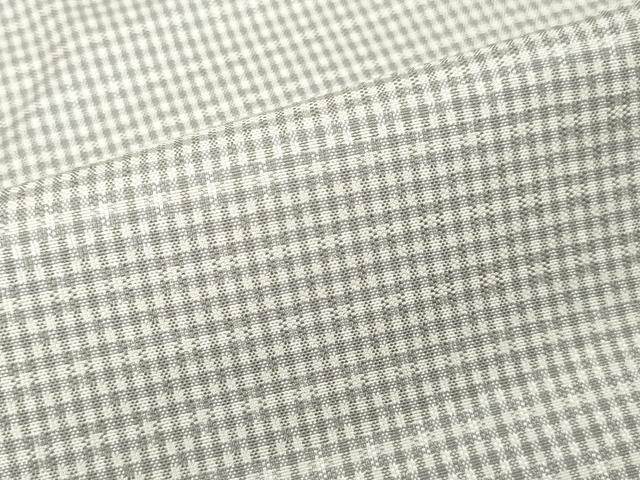 平和屋着物▽男性　長羽織　単衣　草木下染　格子柄　反端付き　キングサイズ　正絹　逸品　未使用　CAAT5738id