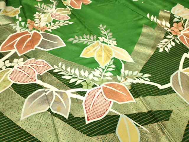 平和屋着物▽訪問着 単衣 吉祥花文 金彩 正絹 逸品 DAAT9106az