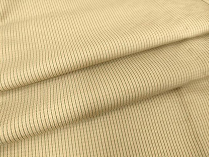 平和屋着物▽上質なお召　単衣　格子　正絹　逸品　DAAT9125az