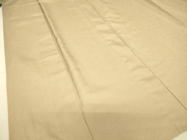 平和屋着物▽上質なお召　単衣　格子　正絹　逸品　DAAT9125az