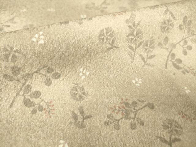 平和屋着物▽上質な小紋 単衣 草花斜線文 暈し染め 正絹 逸品 DAAT9120az