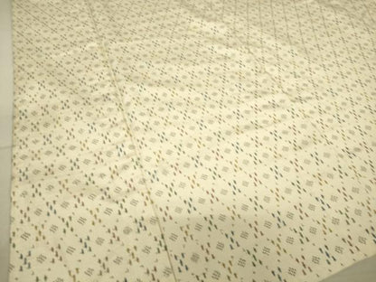 平和屋着物▽上質な紬 単衣 変わり格子 正絹 逸品 DAAT9144az