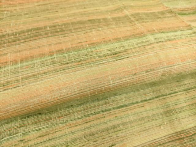 平和屋着物▽上質な紬 単衣 縞 正絹 逸品 DAAT9201az