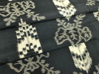 平和屋着物▽上質な紬 単衣 桐文 正絹 逸品 DAAT9101az