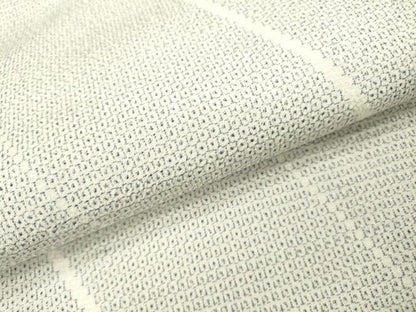 平和屋着物▽本塩沢 単衣 110亀甲 斜線文 正絹 逸品 DAAT3643fe