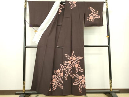 平和屋着物▽訪問着 単衣 絞り 辻が花 正絹 逸品 DAAT3645fe