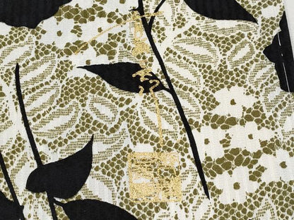 平和屋本店■極上　キモノデザイナー　斉藤上太郎　小紋　枝花文　逸品　未使用　CYAA2614s5