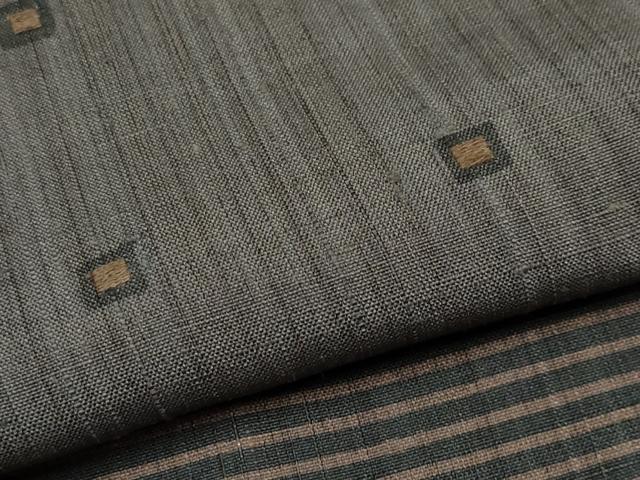 平和屋本店●極上 Maru Factory 丸山正 紬 刺繍 横段文 逸品 CYAA2623s5