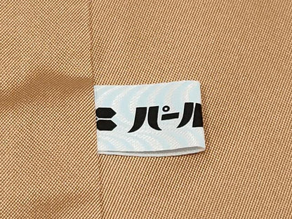 平和屋本店■極上　国指定重要無形文化財　本場久米島紬　草木染　泥染　手織　伽羅色地　証紙付き　逸品　未使用　CYAA2629s5