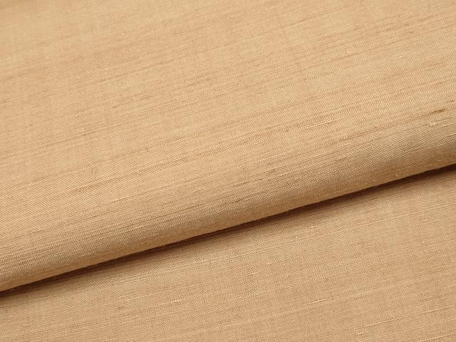 平和屋本店■極上　国指定重要無形文化財　本場久米島紬　草木染　泥染　手織　伽羅色地　証紙付き　逸品　未使用　CYAA2629s5