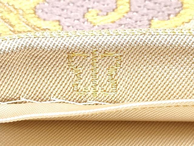 平和屋着物●西陣 川島織物 六通柄 本袋帯 菱花唐草文 金糸 正絹 逸品 CAAT8319hy