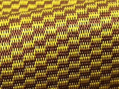 平和屋着物■極上　本場黄八丈　六寸帯　間道　逸品　DZAA6765kh5