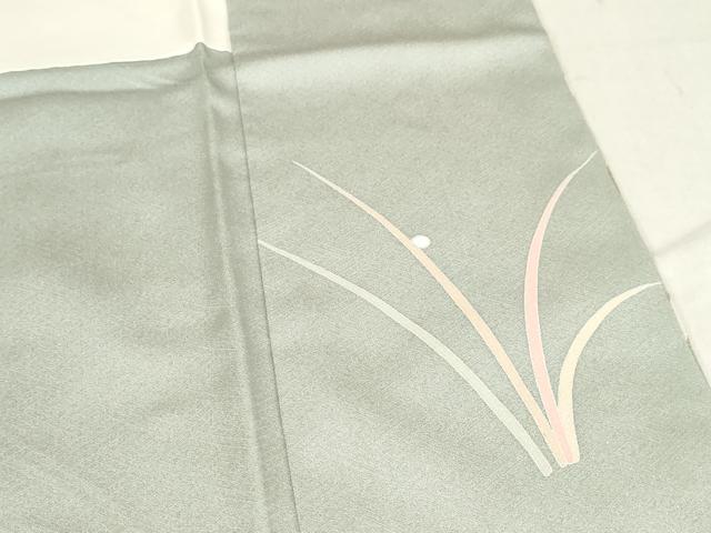 平和屋着物●訪問着　駒刺繍　露芝　暈し染め　金彩　正絹　逸品　AAAX2013ma