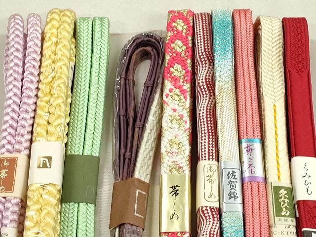 平和屋着物○和装小物 帯締め10本 冠組 笹浪組 佐賀錦