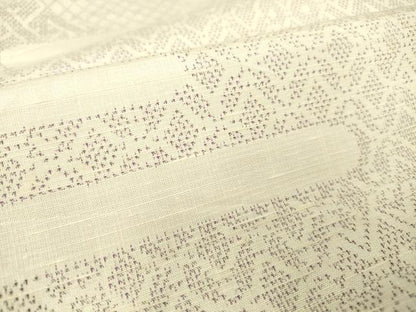 平和屋着物▽上質な紬　単衣　エ霞文　正絹　逸品　DAAT9241az