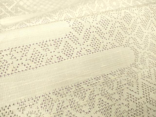 平和屋着物▽上質な紬　単衣　エ霞文　正絹　逸品　DAAT9241az