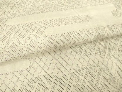 平和屋着物▽上質な紬　単衣　エ霞文　正絹　逸品　DAAT9241az