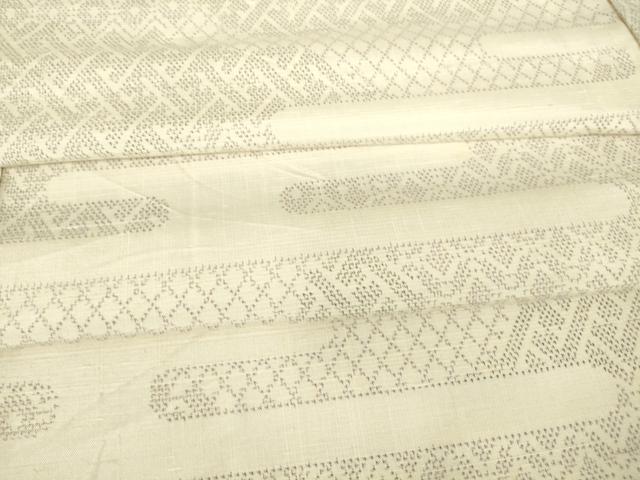 平和屋着物▽上質な紬　単衣　エ霞文　正絹　逸品　DAAT9241az