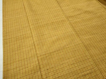 平和屋着物●上質な紬 格子柄 正絹 逸品 CAAU1709yc