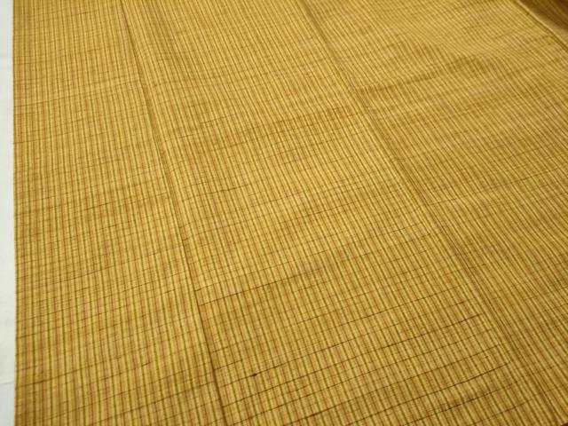 平和屋着物●上質な紬 格子柄 正絹 逸品 CAAU1709yc