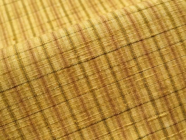 平和屋着物●上質な紬 格子柄 正絹 逸品 CAAU1709yc