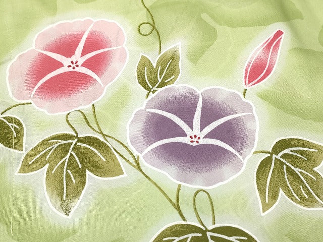平和屋本店■浴衣 まとめて 3点 蜻蛉 花柄 紫陽花 朝顔 ラメ 綿紅梅 など 着用可能多数 ppp2196 km
