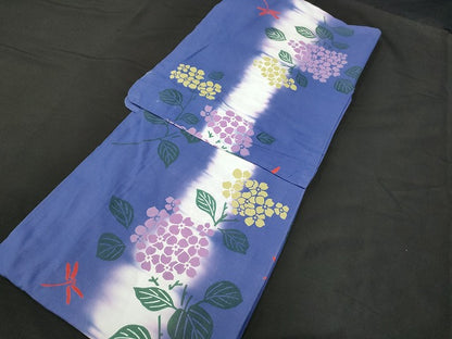 平和屋本店■浴衣 まとめて 3点 蜻蛉 花柄 紫陽花 朝顔 ラメ 綿紅梅 など 着用可能多数 ppp2196 km