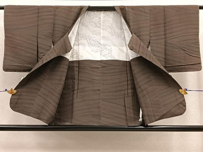 平和屋着物∞道行コート　流線文　正絹　逸品　未使用　BAAU0070gt