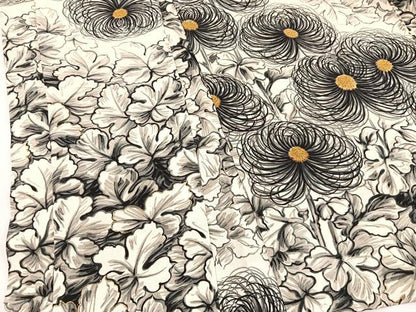 平和屋着物＃羽織　手描き　乱菊　草花文　金彩　正絹　逸品　未使用　BAAU0093gt