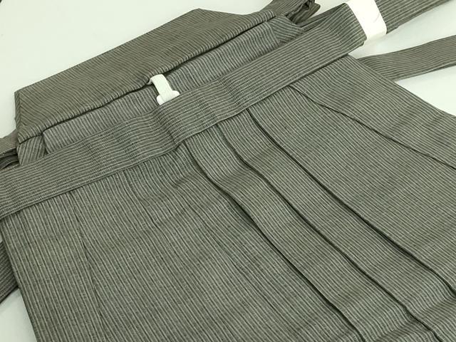 平和屋着物■極上　男性　馬乗り袴　紬地　縞　逸品　未使用　DZAA7049kh5