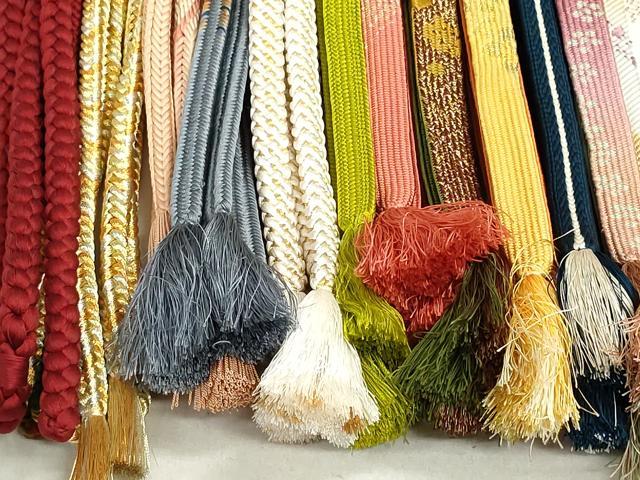 平和屋着物●和装小物 帯締め20本 高麗組 冠組 笹浪組 金銀糸 逸品 DAAT0772by