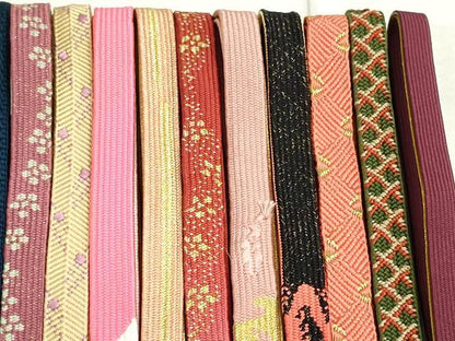 平和屋着物●和装小物 帯締め20本 高麗組 冠組 笹浪組 金銀糸 逸品 DAAT0772by