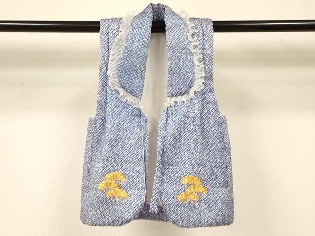平和屋着物[]七五三　男の子　被布セット　駒刺繍　鳳凰　笹松文　洗える着物　DAAS9068ma