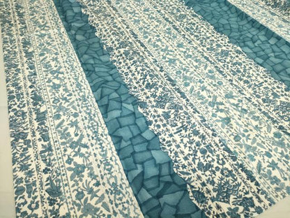 平和屋着物▽上質な小紋 単衣 更紗花間道 高島屋扱い 正絹 逸品 未使用 DAAT9532az