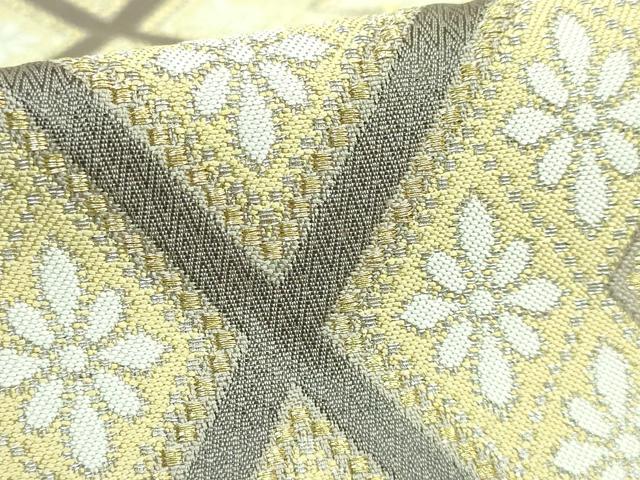 平和屋本店■最高級　人間国宝　北村武資　煌彩錦　六通柄袋帯　花菱紋　金糸　逸品　DZAA7202kh5
