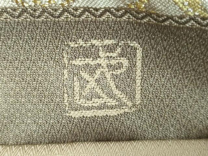 平和屋本店■最高級　人間国宝　北村武資　煌彩錦　六通柄袋帯　花菱紋　金糸　逸品　DZAA7202kh5