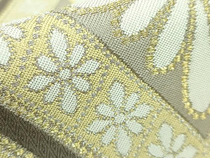 平和屋本店■最高級　人間国宝　北村武資　煌彩錦　六通柄袋帯　花菱紋　金糸　逸品　DZAA7202kh5