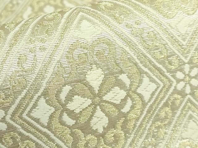平和屋着物＊極上 夏物 六通柄袋帯 正倉院市松文様 金銀糸 逸品 DZAA7235kh5