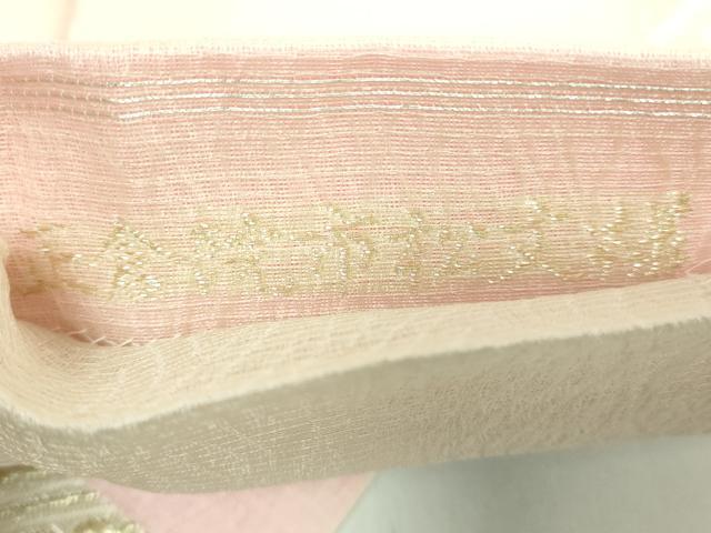平和屋着物＊極上 夏物 六通柄袋帯 正倉院市松文様 金銀糸 逸品 DZAA7235kh5