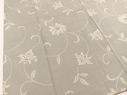 平和屋着物●上質な紬 更紗花唐草文 正絹 逸品 BAAU0183gt
