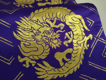 平和屋着物●半幅帯　龍の丸　金糸　DAAU5336ps