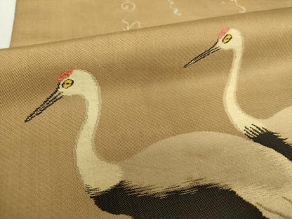平和屋着物●龍村平蔵製　六通柄　本袋帯　其角歳且錦　金糸　正絹　逸品　DAAU5350ps